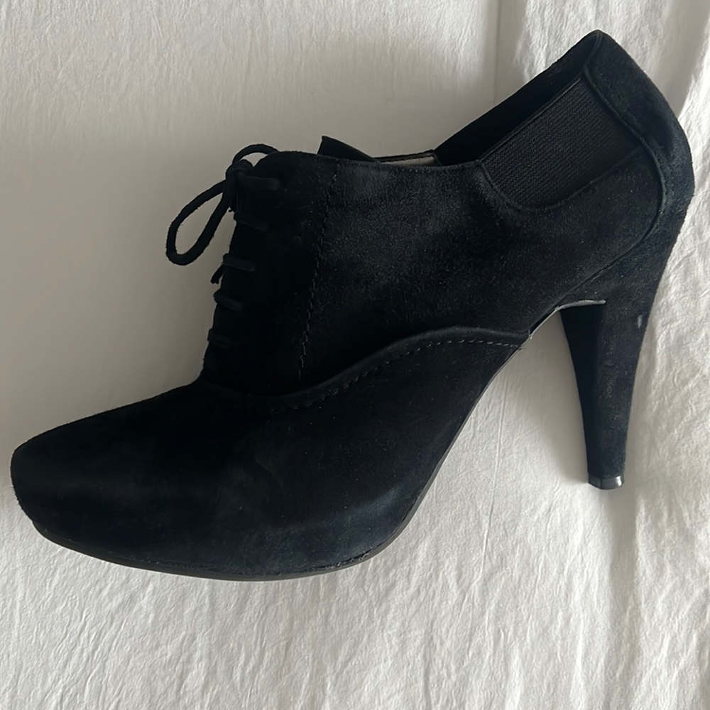 Black Suede Bootie